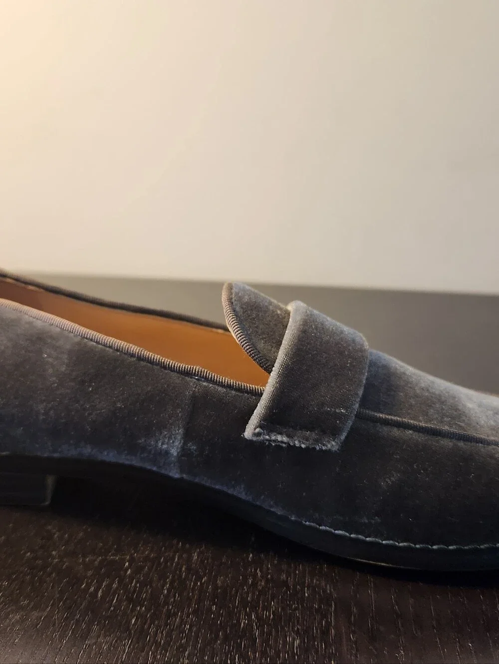 Franco Sarto Classic Women's Suede Penny Loafers in Gray